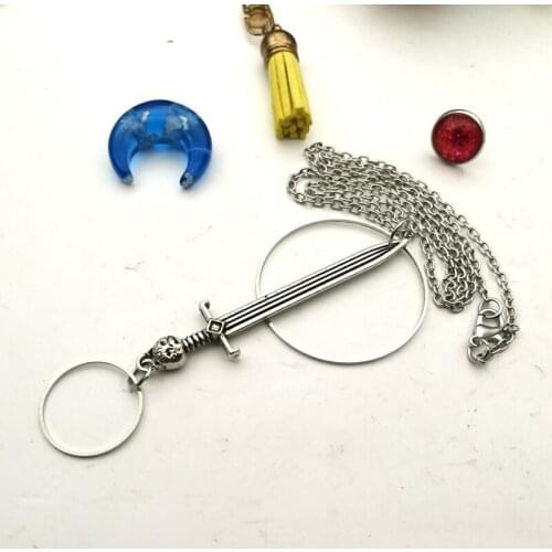 Sword of Sable Necklace Pendant Gothic Classic Send Fashion Gift To Women Declaration Long Chain