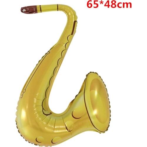 50pcs Inflatables Guitar Saxophone Microphone Balloons Musical Instruments Toy Accessories for Kids Swimming Pool Party Supplies