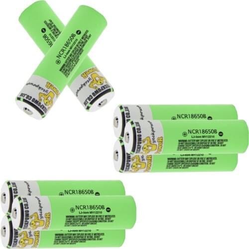 Ncr18650b YECKPOWO 18650 battery 3400mah li-ion batteries 3.7V rechargeable akkumulator pointed top 18650 charger fast delivery
