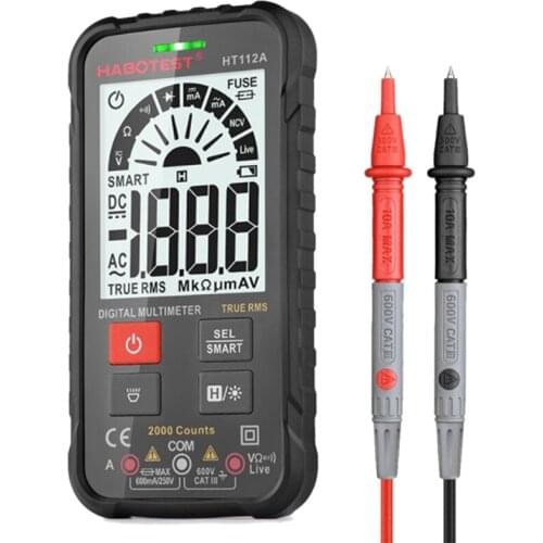 HABOTEST Handheld Digital Multimeter LCD Portable AC/DC Ammeter Voltmeter Ohm Voltage Tester Meter Multimeter