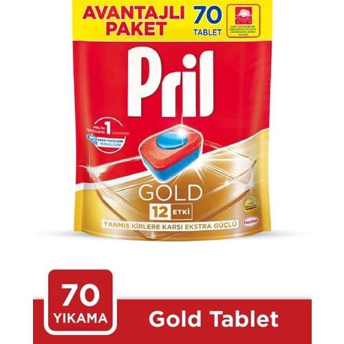 Prilled Gold Dishwasher Detergent 70 Tablet