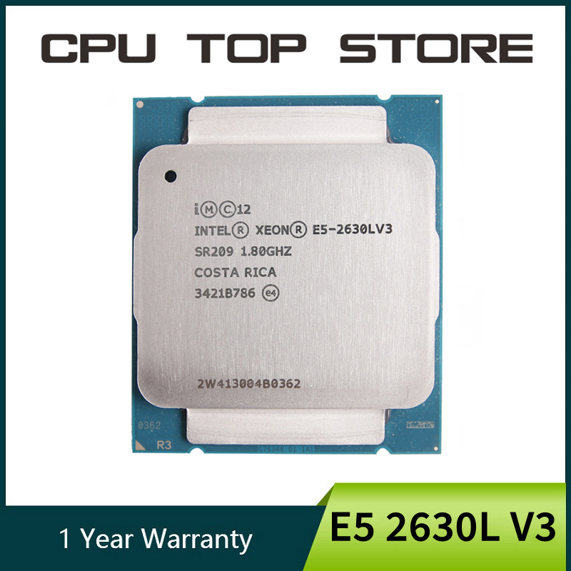 Intel Xeon E5 2630LV3 E5 2630L V3 Processor 8-cores 1.80GHZ 20MB 22nm LGA 2011-3 CPU