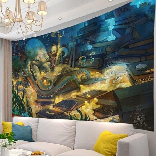 Psychedelic tapestry Mandala Tapestry Wall Hanging Boho fabric wall decoration macrame hippie Witchcraft Macrame wall hanging