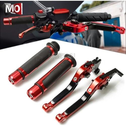 For Suzuki KATANA GSX1100F GSX 1100 F 1991-1993 1992 Motorcycle CNC Adjustable Folding Brake Clutch Levers Handlebar Hand Grips
