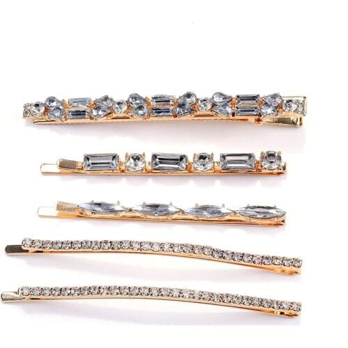 Luxury Rhinestone ZA Hair Clips Headwear Crystals Bead Hairpins Barrette pineapple Hairgrip For Women Jewelry Accessories