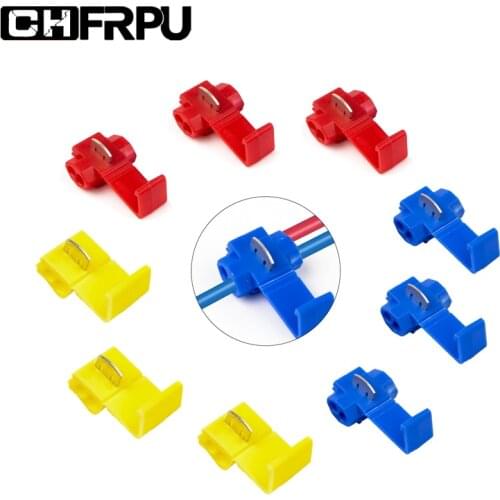 Scotch Lock Electric Wire Cable Connectors Quick Splice Terminals Crimp Non Destructive Without Breaking Line AWG 22-18