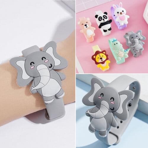 Cartoon Animal Mosquito Killer Silicone Wristband Children KIDS Summer Mosquito Repellent Bracelet Belt Outdoor Night Watch