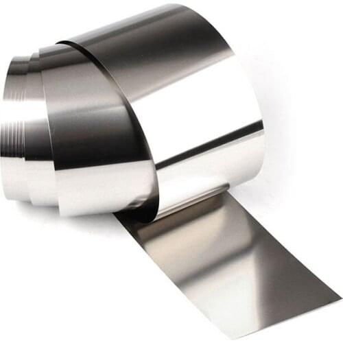 0.005mm - 0.8mm Thin Plate Sheet Foil Width 300mm / Length 1000mm(1M) S301 Stainless Steel Fine Plate Metal Sheet Foil Strip DIY