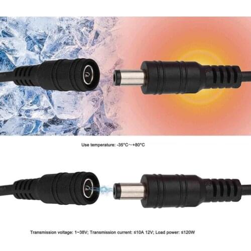 DC 12V CCTV Camera Extension Cable 3/5/10/15/20/30 Meters 5.5mmx2.1mm Power Extension Cord Cables For Wifi/AHD/IP Security Cams