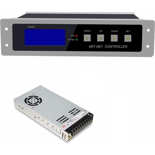 Input AC110-22V Programmable Artnet Controller;Output DC5-24V 4 channels For WS2811 WS2812B SK6812 work with Madrix/Mad-show