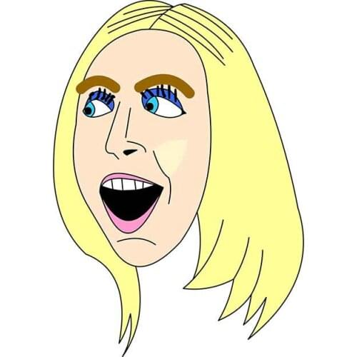 Creative Fine Funny Girl Motorcycle Stickers Vinyl High Quality Waterproof Car Sticker Windshield Refrigerator Decals Kk13*9cm