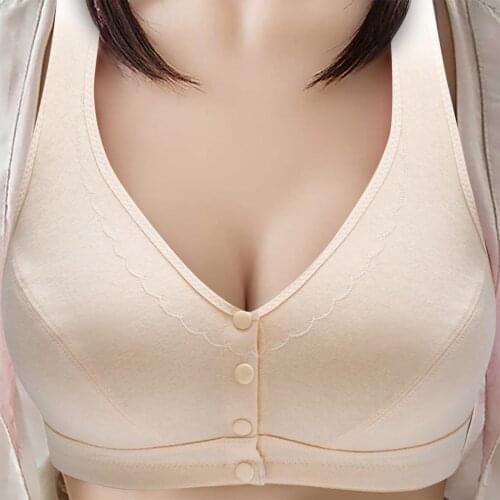 Plus Size Gather Women Bra Solid Lace Hollow Soutien Lady Comfortable Bras Underwear Adjustable Push Up Adjustable Brassiere