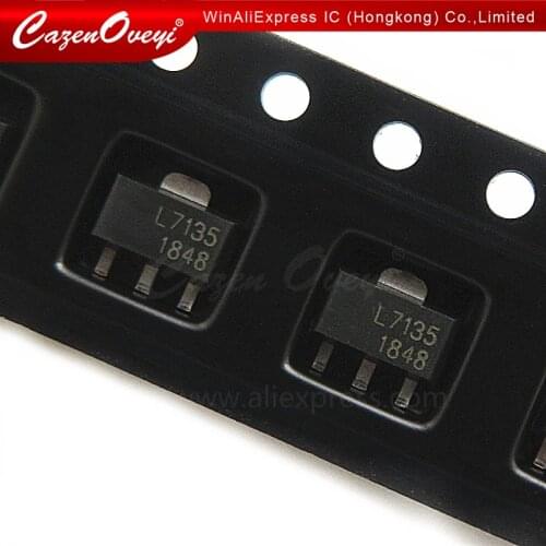 10pcs/lot L7135 AMC7135 AMC7135PKFT constant current 350mA / 2.7-6V LED driver chip SOT-89 new original In Stock