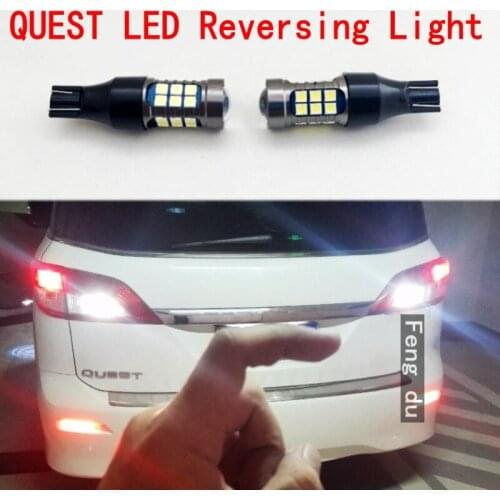 2pcs For 2004-2021 Nissan QUEST Reversing Light High Bright LED Car Auxiliary light tail lighting decoration Bulb W16W T15