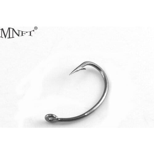 MNFT 200PCS Abrasion Resistance Fly Fishing Hook Nymph fishhook Fly Hooks Fishing Trout Salmon Dry Flies Fish hook 6# 8# 12