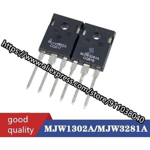 5Pairs(10PCS) MJW1302A MJW1302 + MJW3281A MJW3281 TO-247/TO-3P NPN PNP Silicon Power Transistor