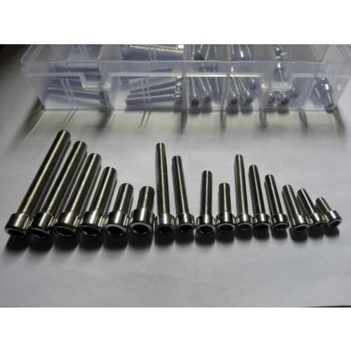 78Pcs M5 M6 M8 Allen Bolt Hex Socket Round Smooth Cap Head Screws Assortment Set