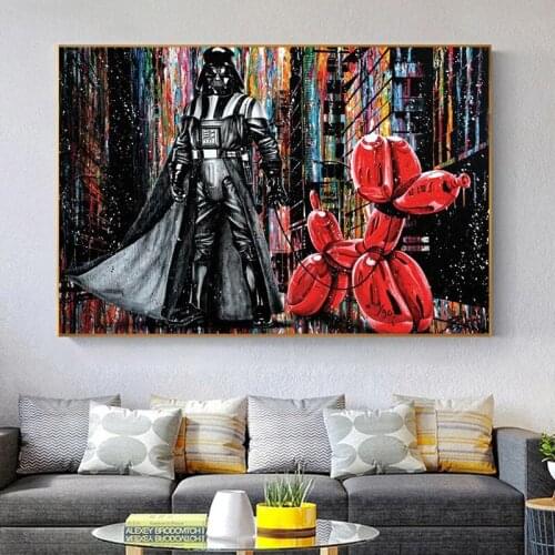 5D DIY Diamond Painting Abstract Graffiti Star Wars Funny Art Darth Vader Diamond Embroidery Cross Stitch Kit Home Decoration