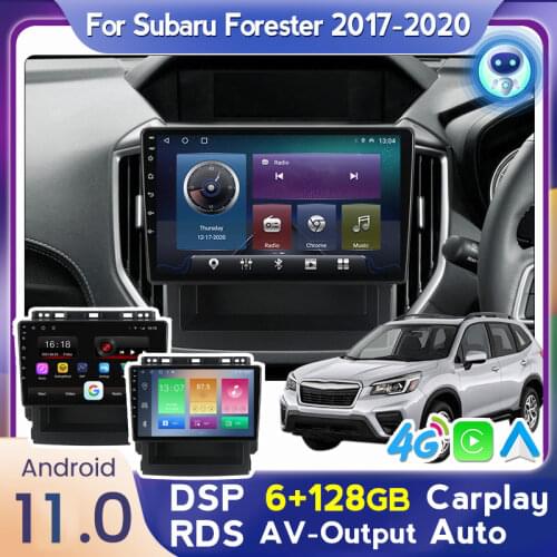DSP 4+64G Android 10 Car Multimedia Player For Subaru Impreza Forester XV 2016 2017 2018 2019 2020 GPS Radio Stereo CarPlay Auto