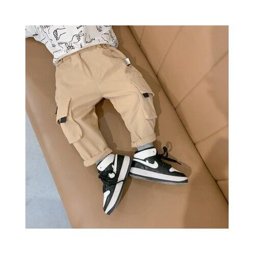 Baby Boys Cargo Pants 2020 Spring Autumn New Childrens Clothing Kids Boys Casual Camouflage Pants Toddler Boys Trousers 2-7Y