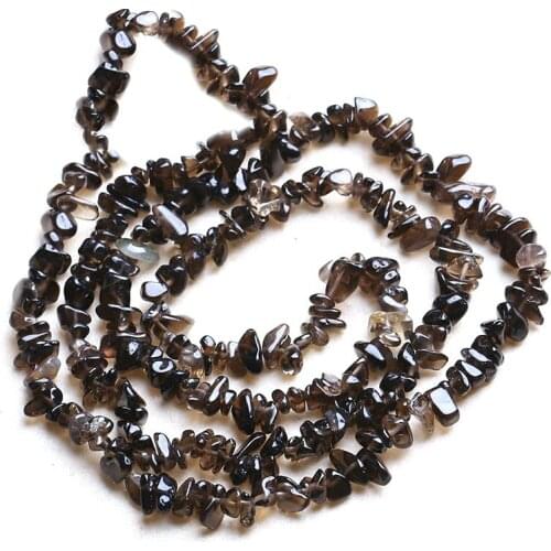 3-5x6-8mm Brown Smoky Quartzs Beads Natural Freeform Chips Stone Beads For Jewelry Making Beads Bracelets 30'' DIY Beads Trinket