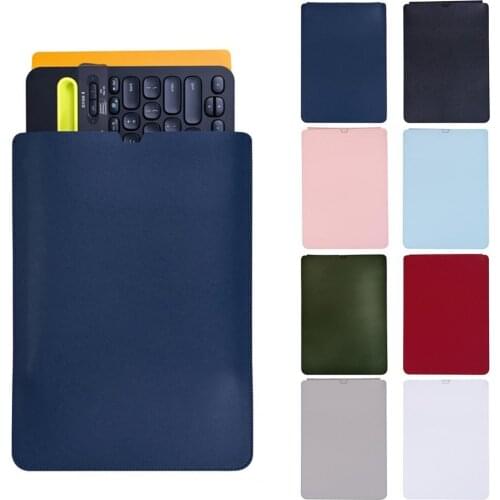 Keyboard Sleeve Pouch Waterproof Soft Faux Leather Keyboard Travel Bag Case for Logitech K480 Keyboard