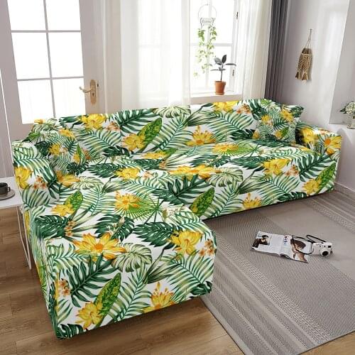 Flower Sofa Cover Elastic Couch Cover Sofa Chaise Cover Lounge Sofa Covers For Living Room Corner Sofa Cover L Shape Slipcover