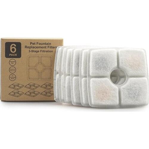 Pet Dogs Dispenser Cat Water Drinking Fountain Replaced Activated Carbon Filter For Dog Automatic Feeders Replacement Filters