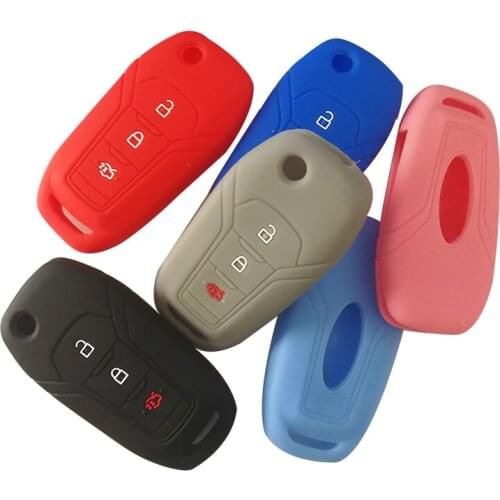 For Ford Mondeo MK5 Mk4 MK3 Everest Ranger S C Max Explorer 5 Fusion Fiesta ST F15 Key Cover Case Keychain To Locate Keys