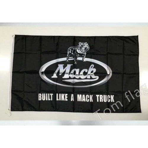 Mac trucks flag, 90 * 150 CM, 100% king polyster flag banner