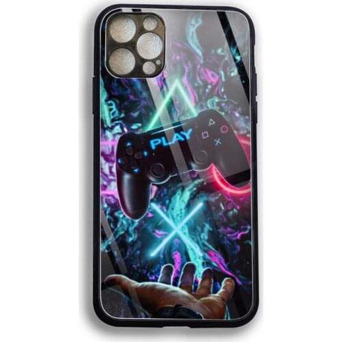 Gamer GamePad Phone Case Tempered Glass For iPhone 12 Pro Max Mini 11 iphone Pro XR XS MAX 8 X 7 6S 6 Plus SE 2020 phone case