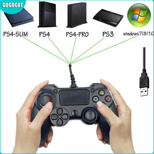 Game Pad Wired Controller USB Gamepad Multiple Joystick Vibration Handle Video Console for iPhone iPad for PS4/PS3/Pro/Slim/PC
