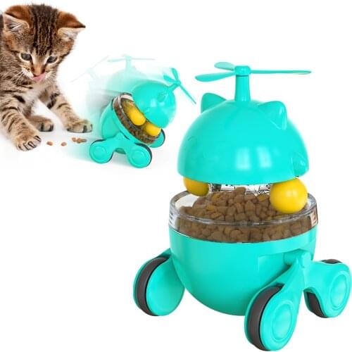 Funny Tumbler Toys for Cats Slow Food Interactive Balance Car Attract The Attention Of Cat Adjustable Snack Mouth Toys Products