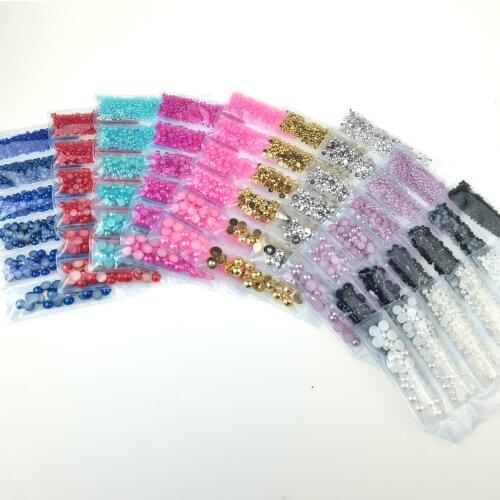 High Quality Multi-Colors ABS Imitation Pearls Flatback Half Pearls Diy For Nail Crafts Decorations