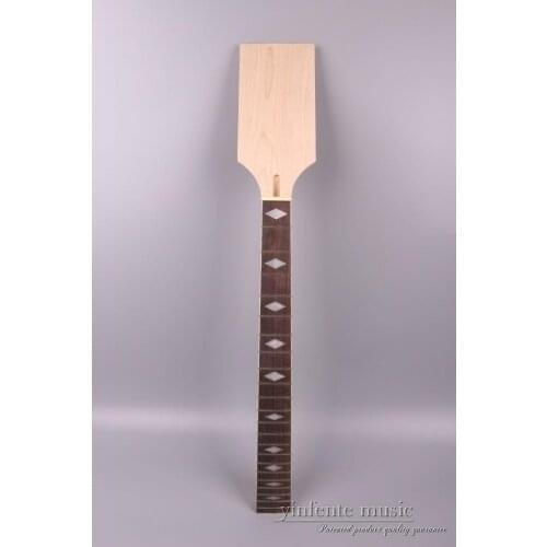 Maple Electric guitar neck Paddle Replacement Rosewood Fretboard diamond inlay