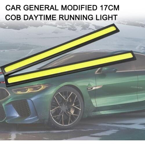 2 pcs Newest 0.6A 17cm LED COB Daytime Running Light Waterproof DC12V Car Light Source Parking Fog Bar Lamp strip Universal
