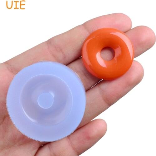 BYL241U 26.5mm Round Earring Silicone Mold - for Cake Decorating Tools Candy Chcocolate Resin Jewelry Making Necklace Key Ring
