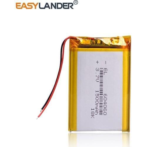 604060 3.7v 1500mAh Lithium Li-Po Polymer Battery For Bluetooth speaker PDA GPS interphone registrar on android recorder dvr