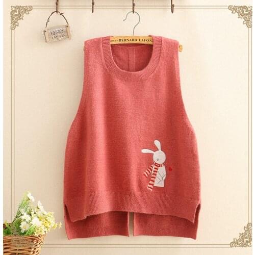 Schoolgirl clothing korean new style 2018 autumn outfit the round collar knitted vest female harajuku turtleneck sweater vest