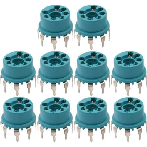 7Pin Plastic Vacuum Tube Socket Valve Base for B&W 6J1 6Z4 6X4 12AE6 6AT6 6BK6 12AV6 6AQ6 6J5 Hifi Audio AMP 10Pcs