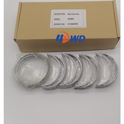 A complete set of engine accessories Kit Main bearing Connecting rod bearing Thrust washer Piston Piston ring for Kubota V2203