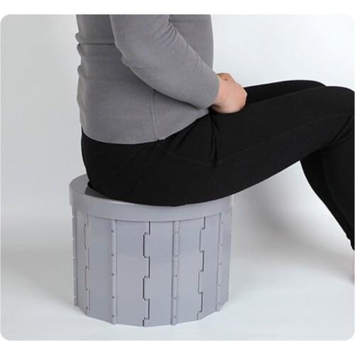 Portable Folding Camping Toilet Travel Outdoor Commode Porta Potty Car Toilet Q84D