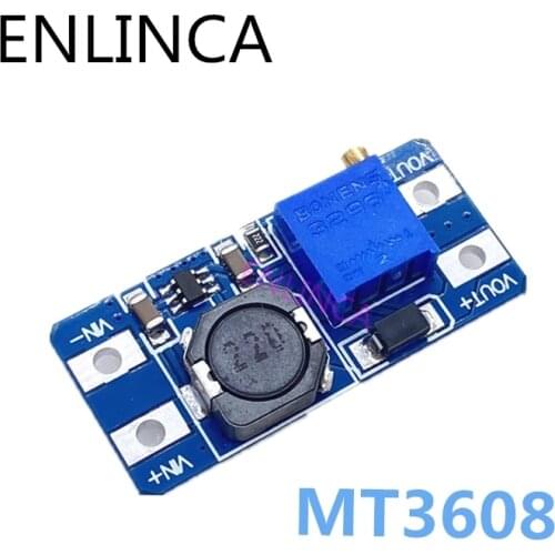 1PCS MT3608 2A Max DC-DC Step Up Power Module Booster Power Module 3-5V to 5V/9V/12V/24V