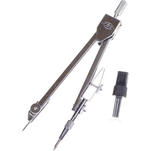 Students Supplies 1 set Compass Boxed Case Technical Precision Drawing Set School Protractor