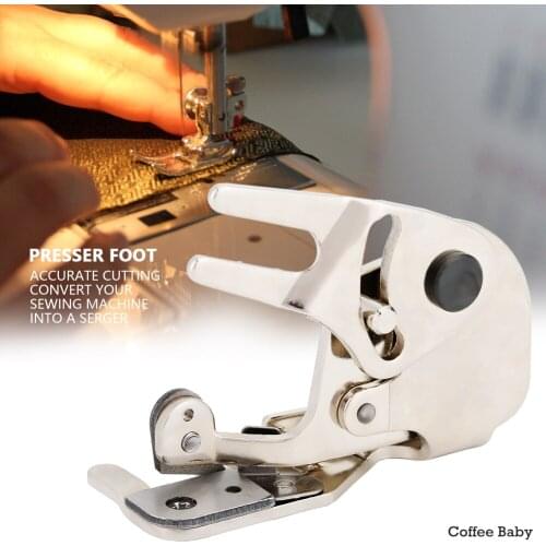 Sewing Presser Foot Accessories CY-20 Side Cutter Overlock Steel Presser Plastic Pushbutton Latch Household Sewing Machine Part