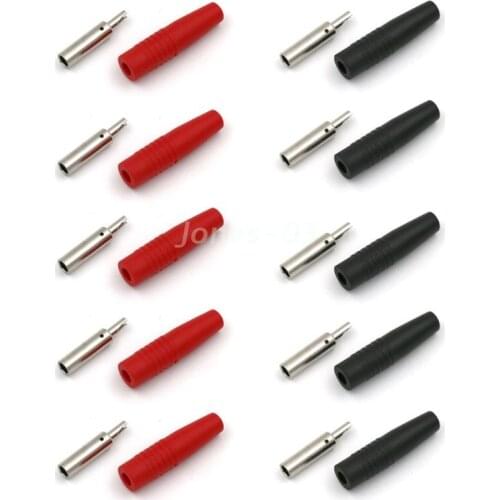 Q6PE Solder DIY Banana Female Insulated Jack Plug Wire Solder Connector Used for 4mm Male Non-Insulated Banana Plug Connector