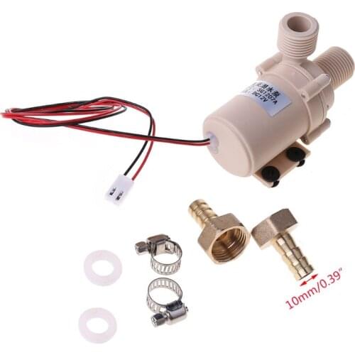 12V Solar Submersible Hot Water Pump Circulation 212° F Brushless Motor High Pressure