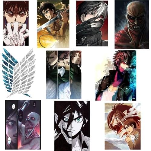 Iron on Anime Attack on Titan Attacking Giant Applique Heat Transfer Vinyl Washable Patches Stickers for Clothes DIY T-shirt