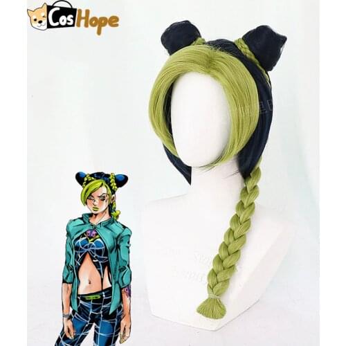 Jolyne Cujoh Kujo Cosplay Stone Ocean Cosplay Jojo Bizarre Adventure Cosplay Anime Cosplay Heat Resistant Synthetic Wigs