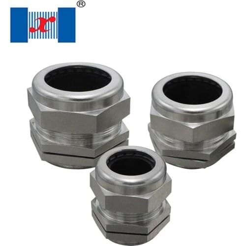 15 PCS/lot SS304 Stainless Steel Cable Gland PG9 4-8mm Cord Grip Connector